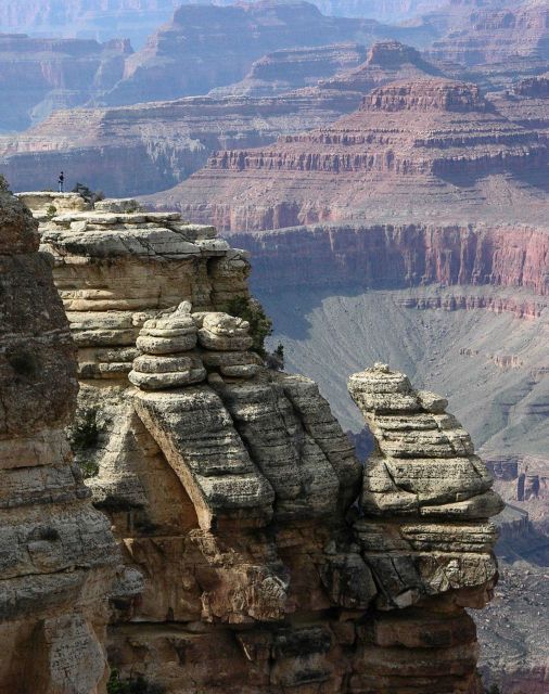 The Grand Canyon dwarfing a human observer. Picture
