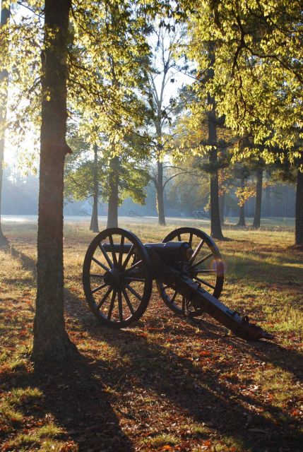 Early morning haze gives an ethereal aspect to Chickamauga and Chattanooga National Military Park. Picture