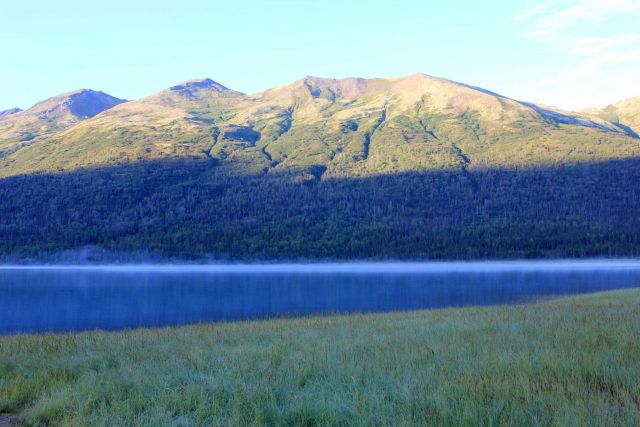 A view at Eklutna Lake, a major water source for the city of Anchorage. Picture