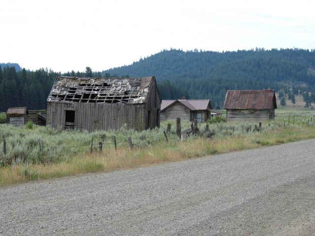 Whitney, an Oregon ghost town, founded as a logging town in 1900. Picture