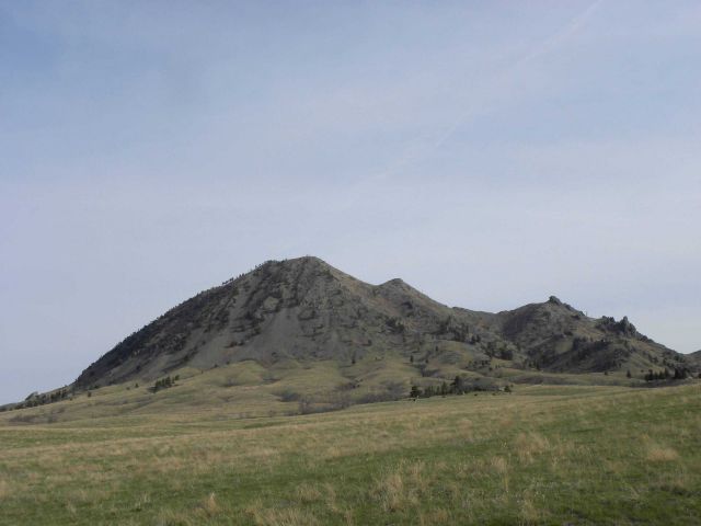 Bear Butte seen east of Sturgis, South Dakota. Picture