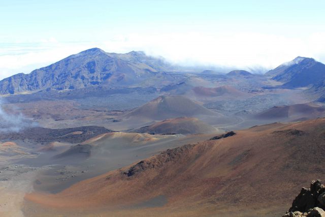 Moonscape scenery in Haleakala Crater in Haleakala National Park. Picture