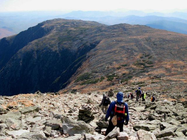 Hiking down Mount Washington Picture