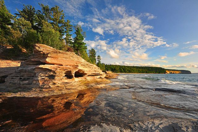 Mosquito Beach at Pictured Rocks National Lakeshore. Picture