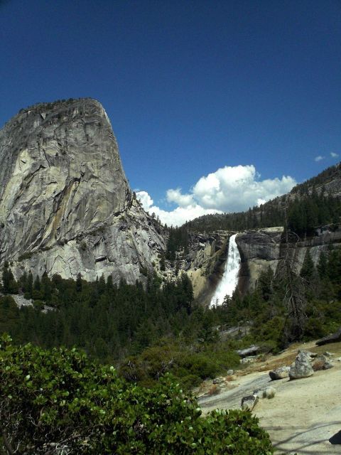 A view of Nevada Falls having a drop of 594 feet Picture