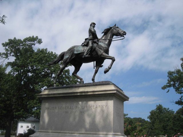 Statue commemorating Major General Philip Kearny at Arlington National Cemetery. Picture