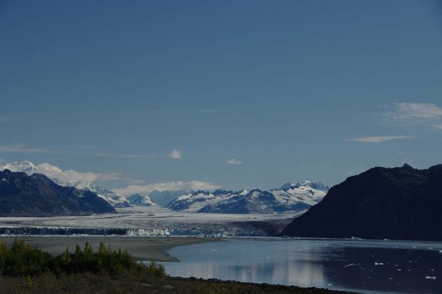 A panoramic view of Miles Glacier Picture