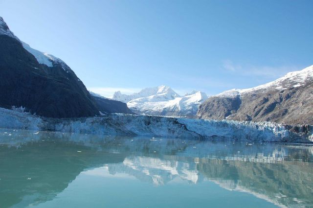 A sunny view of Johns Hopkins Inlet. Picture