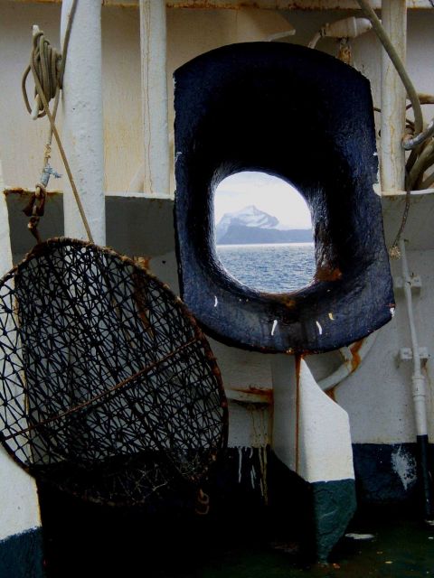 Nautically enhanced view of Antarctic coastline Picture