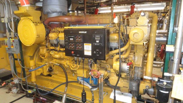 Caterpillar generator. Picture