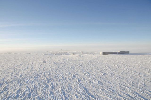 South Pole station seen from the air. Picture