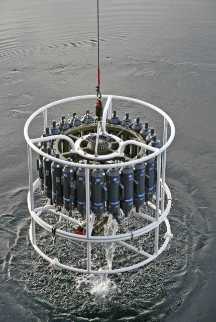 CTD (Conductivity, Temperature, Depth) and water sampling operations off of the KAPITAN DRANITSKY Picture