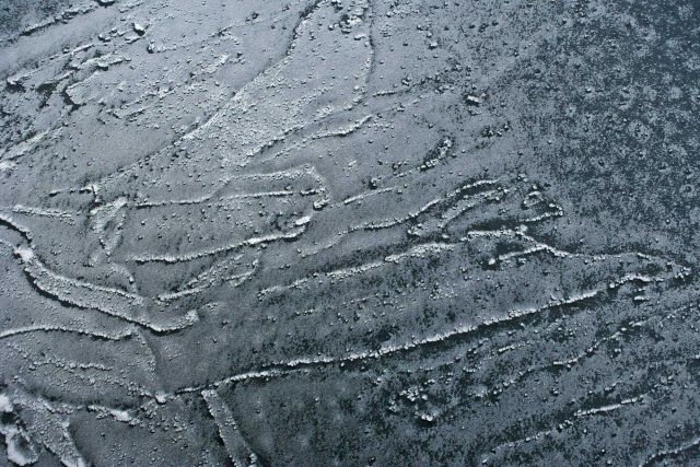 Grease ice forming as the Arctic Ocean cools with the approaching winter Picture