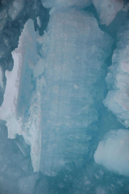 Sea-ice overturned by the moving icebreaker USCG Icebreaker HEALY during a NOAA-sponsored expedition to study the marine life of the Canada Basin. Picture