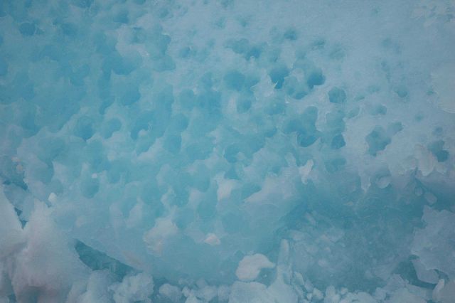 Ice floes turned around by the moving icebreaker frequently show a rotten appearance due to the melting processes occurring in all levels of the ice s Picture