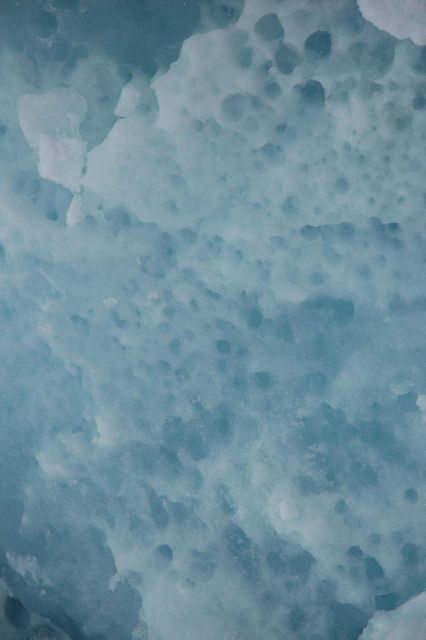 Ice floes turned around by the moving icebreaker frequently show a rotten appearance due to the melting processes occurring in all levels of the ice s Picture
