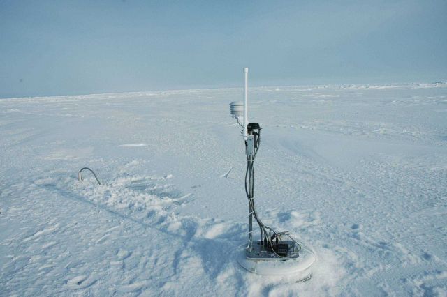 Ice stress buoy sensor array. Picture
