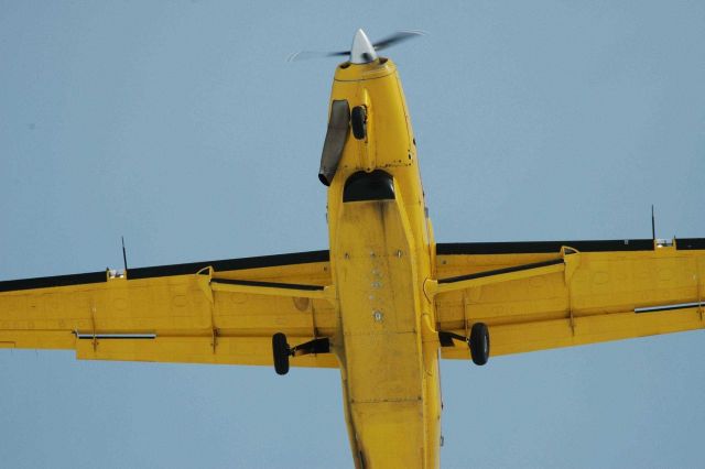 Freight plane passing overhead at the University of Washington Applied Physics Laboratory Ice Camp at 73 North in the Beaufort Sea. Picture