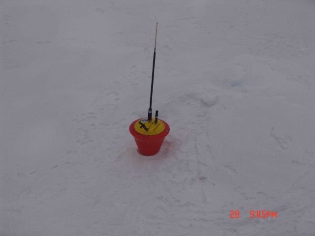 Ice buoy in place. Picture
