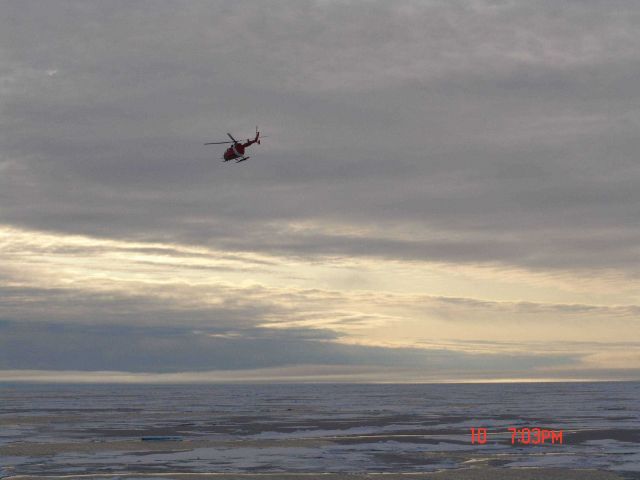 Canadian Coast Guard helicopter from Canadian Coast Garde icebreaker LOUIS S Picture