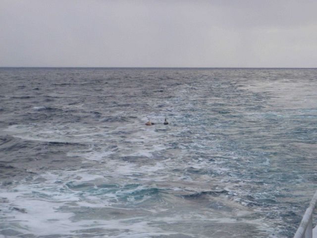 Deploying an instrumented buoy in open water Picture