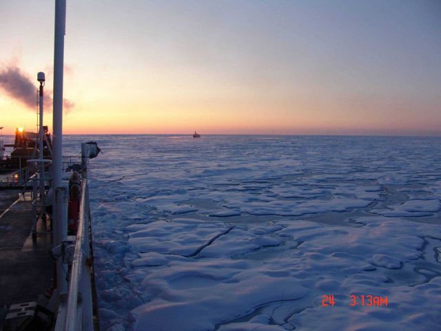 A beautiful clear night with the CCG LOUIS S Picture