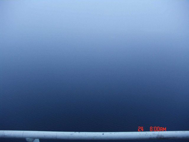 Fog over a large area of open water in the ice pack Picture