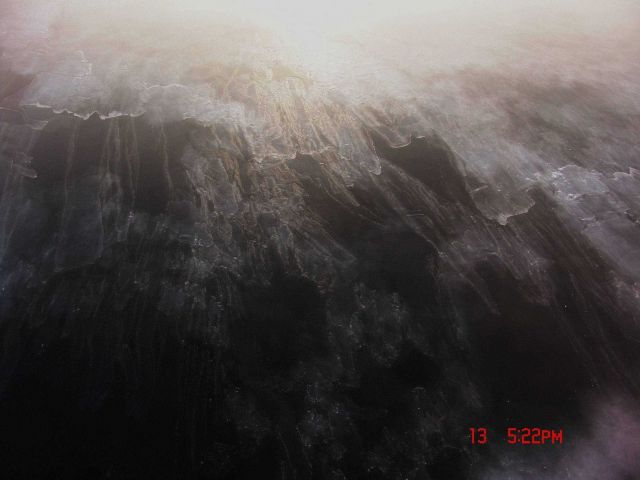 Nilas ice exhibiting finger rafting Picture