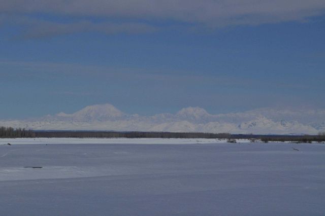 A scene along the Alaska Railroad Aurora Winter Train Picture