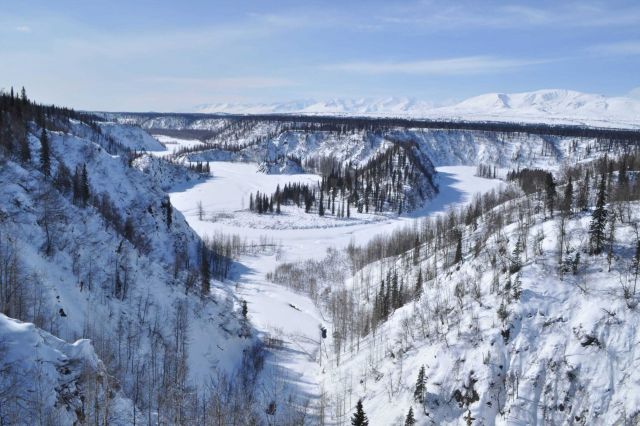 A scene along the Alaska Railroad Aurora Winter Train Picture