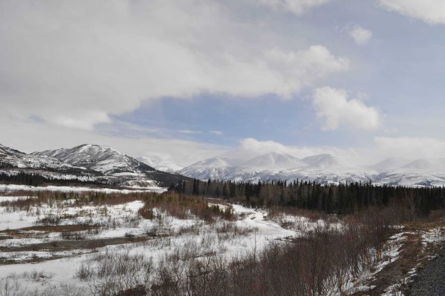 A scene along the Alaska Railroad Aurora Winter Train. Picture