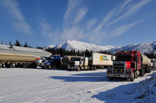 The Coldfoot Camp Trucker's Cafe along the Dalton Highway. Picture