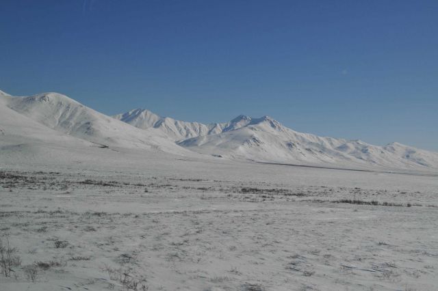 A scene along the Dalton Highway in the Brooks Range. Picture