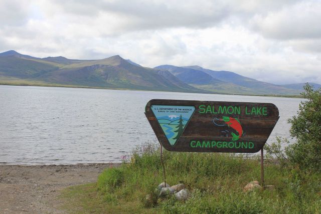 The Salmon Lake Campground at Mile 39.9 along the Kougarok Highway Picture