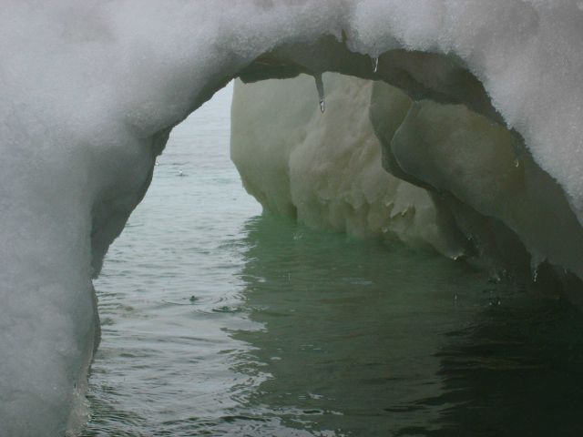 Melting ice assumes fantastic forms Picture