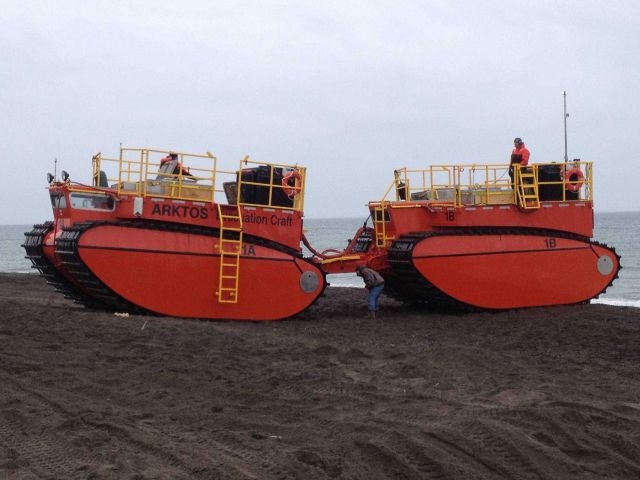 Arktos Evacuation Craft on land at Point Barrow Picture