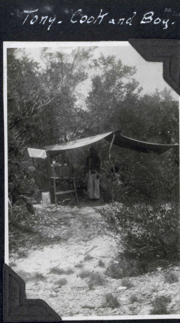 Tony the cook at a field camp. Picture