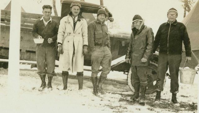Rudy Kessler, Lou (for Louisiana), Henry Hottes, Jack Doherty, and Bill Husemeyer. Picture