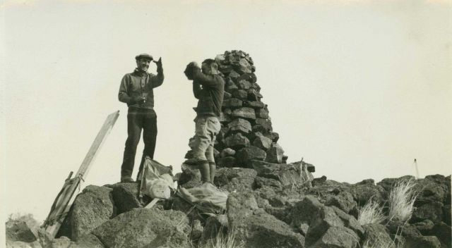 Cliff Lamb and Dick Donaldson at Station El Paso near Randsburg. Picture