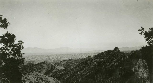 Country on the Mexican border as seen from Station Atacosa. Picture