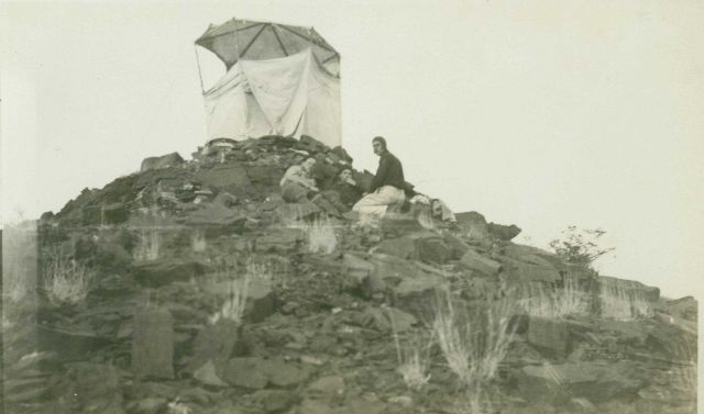 Observing tent set up at Station Bursom. Picture