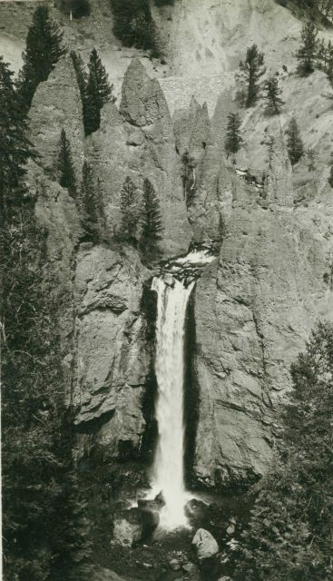 A view of Tower Falls, Yellowstone National Park Picture
