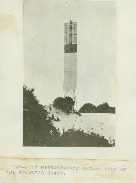 120-foot hydrographic signal used on the Atlantic coast. Picture