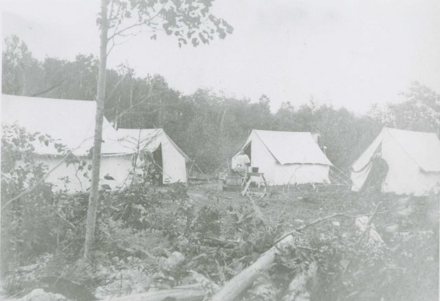 Lake Survey field party camp. Picture