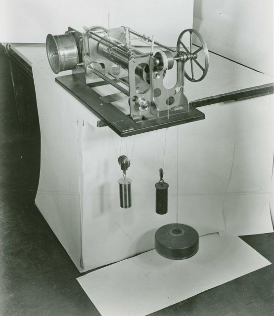 Haskell water level gauge showing workings. Picture