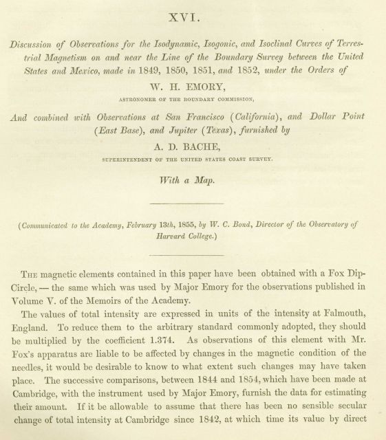 Source document for maps showing various magnetic elements obtained by W.H Picture