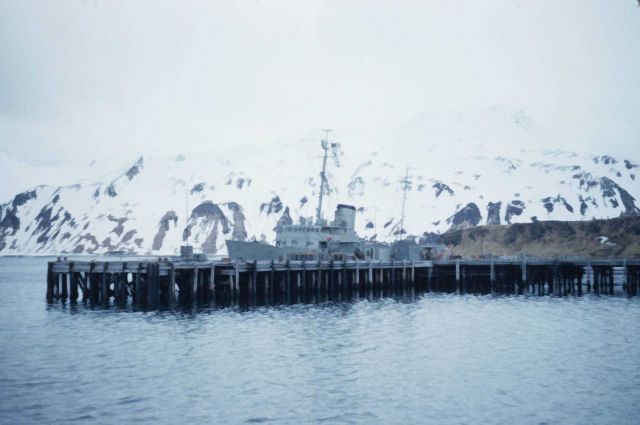 PATHFINDER at the dock at Dutch Harbor. Picture