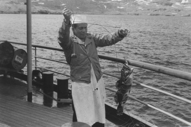 PATHFINDER's cook with dinner for at least a few crew members. Picture