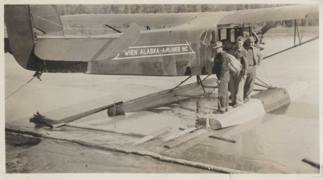 Wien Alaska Airlines float plane providing transportation for Coast and Geodetic Survey crew. Picture