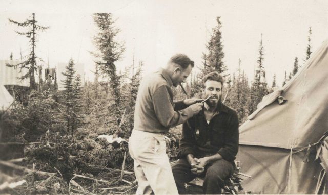Survey crew camp life on the Alcan Highway Picture